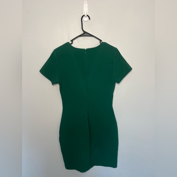 Likely Green Ver Manhattan Smooth Slim Short Sleeve Mini Dress Bodycon Size 6 - Picture 3 of 8